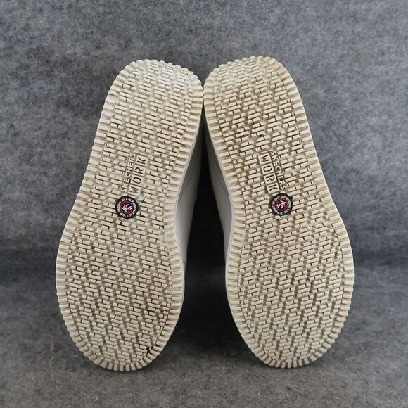 Skechers Shoes Womens 9 Shape Up Sneaker Work Slip Resistant Leather White Retro - Picture 12 of 16